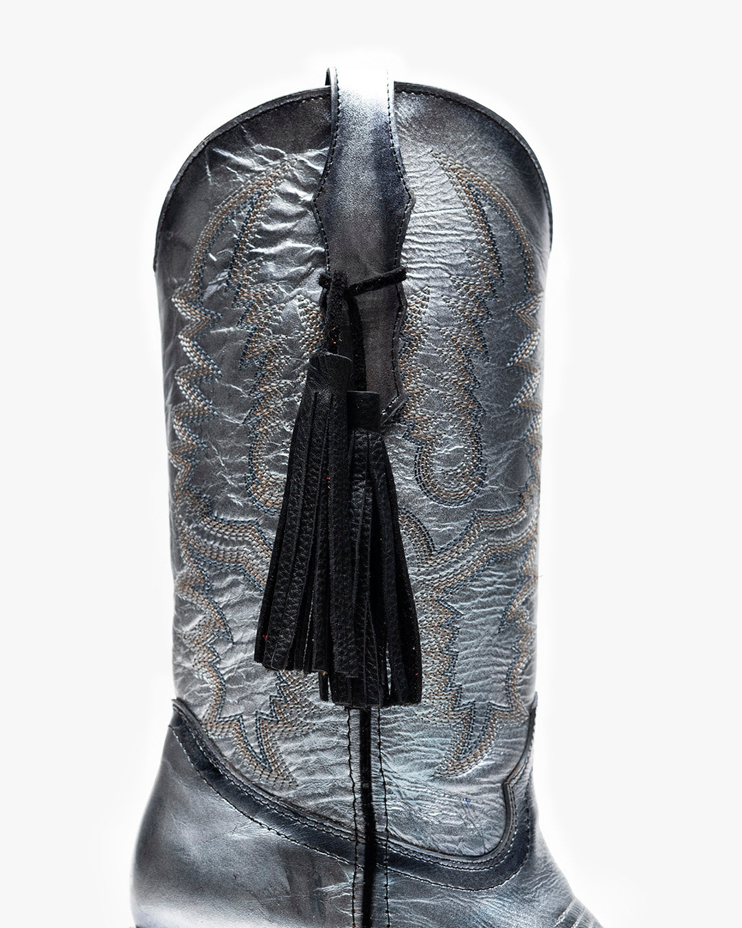 Black Leather Tassel