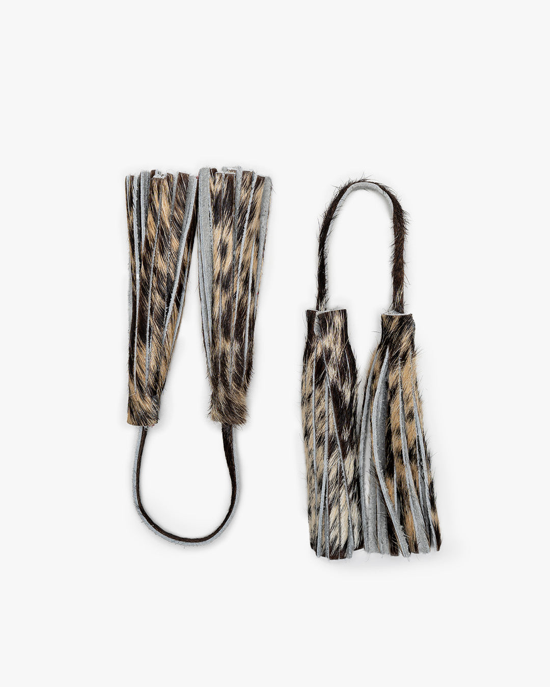 Cowhide Animal Print Leather Tassel