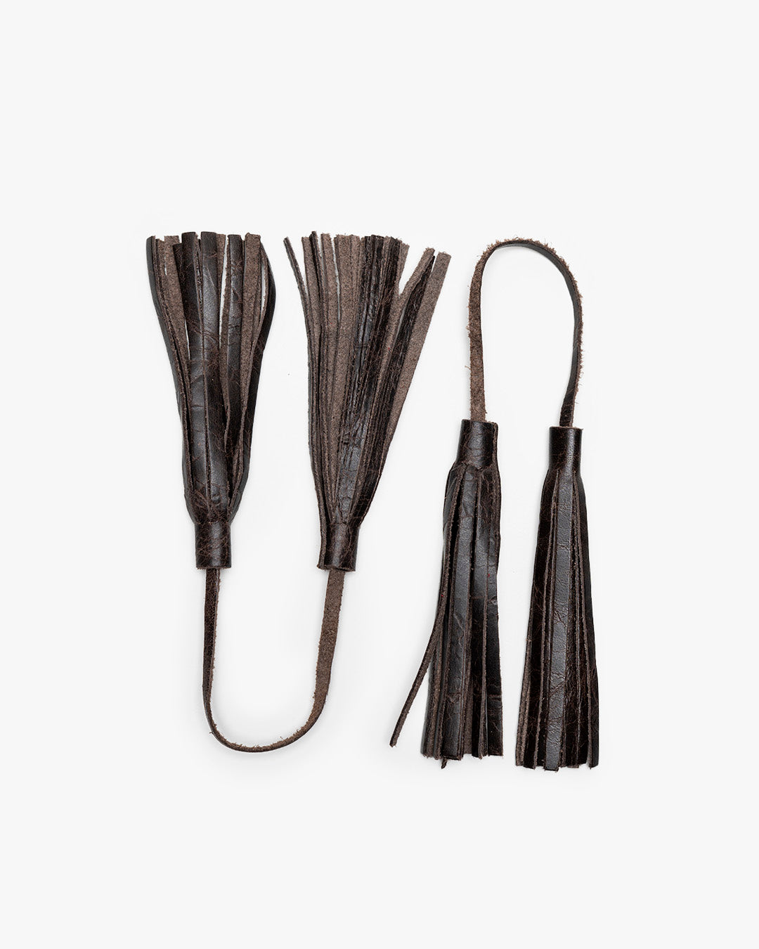 Chocolate Brown Leather Tassel